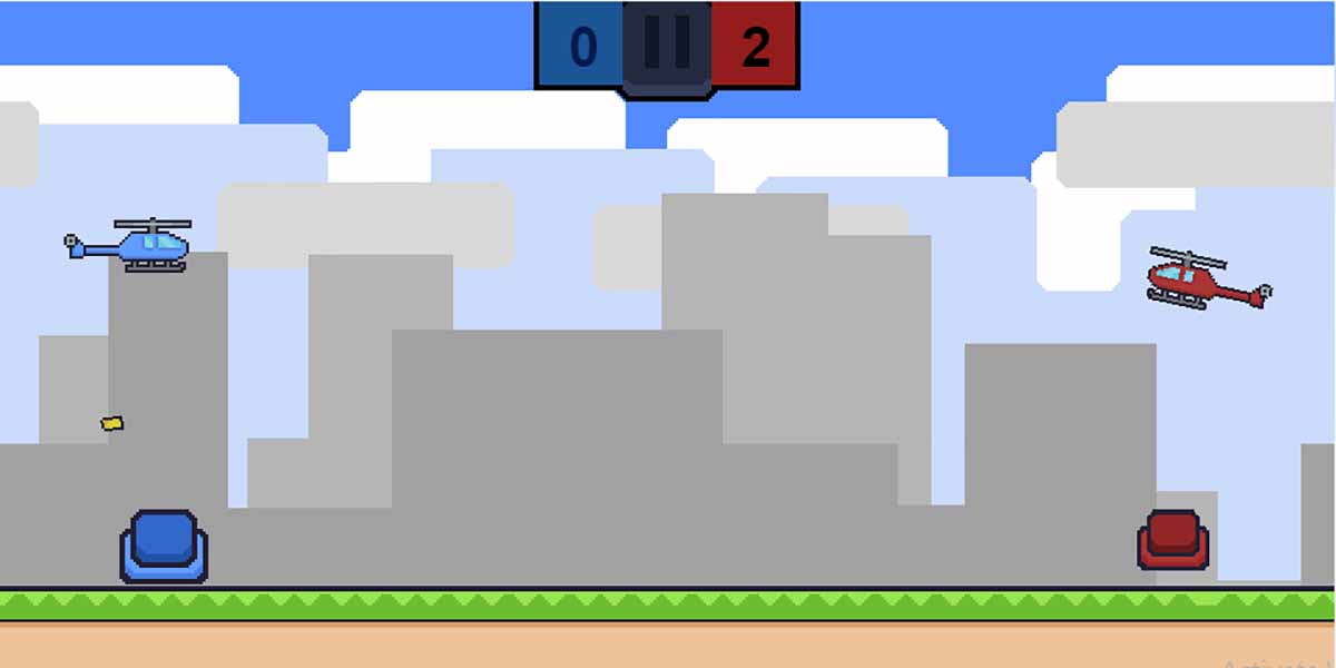 Flappy Helicopter 2 Player: Y8 2