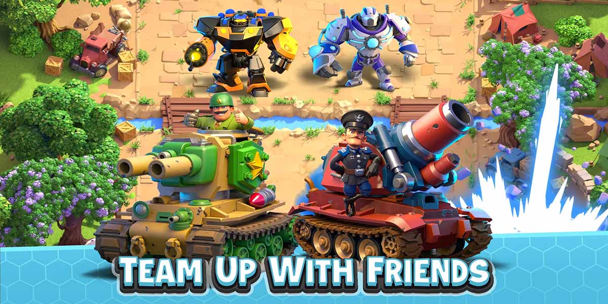Rebel Bots: Epic War PvP RTS 3
